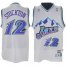 Utah Jazz #12 John Stockton Soul Swingman Stitched White M&N Jersey Cheap