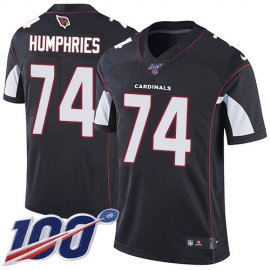 Nike Arizona Cardinals #74 D.J. Humphries Black Alternate Mens Stitched NFL 100th Season Vapor Limited Jersey