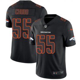 Nike Denver Broncos #55 Bradley Chubb Black Mens Stitched NFL Limited Rush Impact Jersey