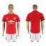 Manchester United Blank Red Home Soccer Club Jersey