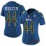 Nike Atlanta Falcons #44 Vic Beasley Jr Navy Womens Stitched NFL Limited NFC 2017 Pro Bowl Jersey