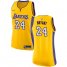 Womens Nike Los Angeles Lakers #24 Kobe Bryant Gold NBA Swingman Icon Edition Jersey