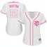Minnesota Twins #25 Byron Buxton White/Pink Fashion Womens Stitched MLB Jersey