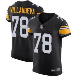 Nike Pittsburgh Steelers #78 Alejandro Villanueva Black Alternate Mens Stitched NFL Vapor Untouchable Elite Jersey