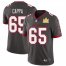 Tampa Bay Buccaneers #65 Alex Cappa Mens Super Bowl LV Champions Patch Nike Pewter Alternate Vapor Limited Jersey