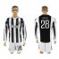 Juventus #28 Rincon Home Long Sleeves Soccer Club Jersey