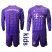 Bayern Munchen Blank Purple Goalkeeper Long Sleeves Kid Soccer Club Jersey