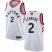 Raptors #2 Kawhi Leonard White 2019 Finals Bound Basketball Swingman Association Edition Jersey