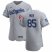 Los Angeles Dodgers #85 Dustin May Mens Nike Gray Road 2020 World Series Champions Authentic Team MLB Jersey