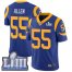 Nike Los Angeles Rams #55 Brian Allen Royal Blue Alternate Super Bowl LIII Bound Mens Stitched NFL Vapor Untouchable Limited Jersey