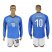 Italy #10 Insigne Blue Home Long Sleeves Soccer Country Jersey