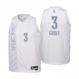 Oklahoma City Oklahoma City Thunder #3 Josh Giddey Youth Nike White 2021/22 Swingman Jersey – City Edition Youth