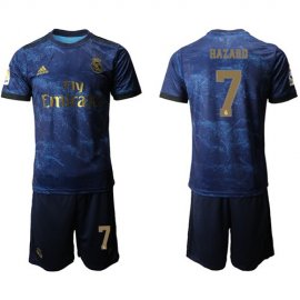 Real Madrid #7 Hazard Dark Blue Soccer Club Jersey