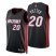 Nike Miami Heat #20 Micah Potter Black Mens 2021-22 NBA 75th Anniversary Diamond Swingman Jersey – Icon Edition Mens