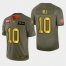 Kansas City Chiefs #10 Tyreek Hill Mens Nike Olive Gold 2019 Salute to Service Limited NFL 100 Jersey