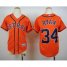 Houston Astros #34 Nolan Ryan Orange Cool Base Stitched Youth MLB Jersey