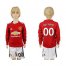 Manchester United Personalized Home Long Sleeves Kid Soccer Club Jersey
