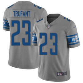 Nike Detroit Lions #23 Desmond Trufant Gray Mens Stitched NFL Limited Inverted Legend Jersey