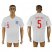 England #5 Smalling Home Thai Version Soccer Country Jersey