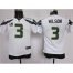 Nike Seattle Seahawks #3 Russell Wilson White With C Patch Youth Stitched NFL Elite Jersey