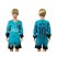 Barcelona #10 Messi SEC Away Long Sleeves Kid Soccer Club Jersey