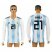Argentina #21 DYBALA Home 2018 FIFA World Cup Long Sleeve Thailand Soccer Jersey