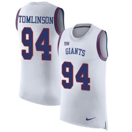 Nike New York Giants #94 Dalvin Tomlinson White Mens Stitched NFL Limited Rush Tank Top Jersey