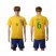 Brazil #6 Marcelo Home Soccer Country Jersey