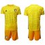 Belgium Blank Yellow Goalkeeper Soccer Country Jersey
