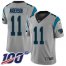 Nike Carolina Panthers #11 Robby Anderson Silver Mens Stitched NFL Limited Inverted Legend 100th Season Jersey