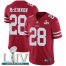 Nike San Francisco 49ers #28 Jerick McKinnon Red Super Bowl LIV 2020 Team Color Mens Stitched NFL Vapor Untouchable Limited Jersey