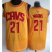 Cleveland Cavaliers 21 Andrew Wiggins Yellow Revolution 30 NBA Jerseys