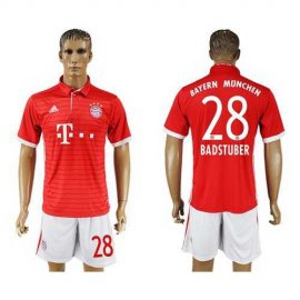 Bayern Munchen #28 Badstuber Home Soccer Club Jersey