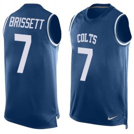Nike Indianapolis Colts #7 Jacoby Brissett Royal Blue Team Color Mens Stitched NFL Limited Tank Top Jersey