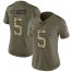 Nike Baltimore Ravens #5 Joe Flacco Olive/Camo Womens Stitched NFL Limited 2017 Salute to Service Jersey