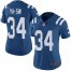 Nike Indianapolis Colts #34 Rock Ya-Sin Royal Blue Team Color Womens Stitched NFL Vapor Untouchable Limited Jersey