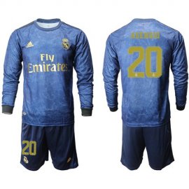 Real Madrid #20 Asensio Away Long Sleeves Soccer Club Jersey