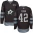 Adidas Dallas Stars #42 Taylor Fedun Black 1917-2017 100th Anniversary Stitched NHL Jersey