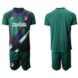Atletico Madrid Blank Green Goalkeeper Soccer Club Jersey