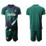 Atletico Madrid Blank Green Goalkeeper Soccer Club Jersey