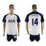 Tottenham Hotspur #14 Holtby White Home Soccer Club Jersey