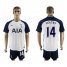 Tottenham Hotspur #14 Holtby White Home Soccer Club Jersey