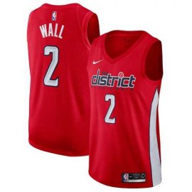 Mens Nike Washington Wizards #2 John Wall Red NBA Swingman Earned Edition Jersey