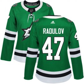 Adidas Dallas Stars #47 Alexander Radulov Green Home Authentic Womens Stitched NHL Jersey