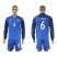France #6 Cabaye Home Long Sleeves Soccer Country Jersey