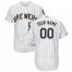 Milwaukee Brewers Majestic Alternate Flex Base Authentic Collection Custom Jersey White