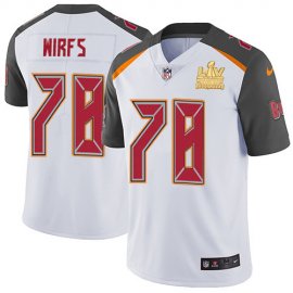 Nike Tampa Bay Buccaneers #78 Tristan Wirfs White Youth Super Bowl LV Champions Patch Stitched NFL Vapor Untouchable Limited Jersey