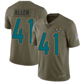 Nike Jacksonville Jaguars #41 Josh Allen Olive Youth Stitched NFL Limited 2017 Salute to Service Jersey