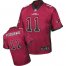 Nike Arizona Cardinals #11 Larry Fitzgerald Red Team Color Mens Stitched NFL Elite Drift Fashion Jersey