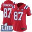 Nike New England Patriots #87 Rob Gronkowski Red Alternate Super Bowl LIII Bound Womens Stitched NFL Vapor Untouchable Limited Jersey